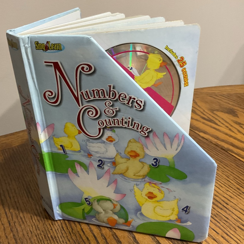 Numbers & Counting Sing & Learn Book with NEW Music CD with 25 songs